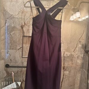 Felicity & Coco Elegant Purple Backless Dress